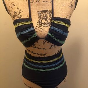 High waist bathing suit